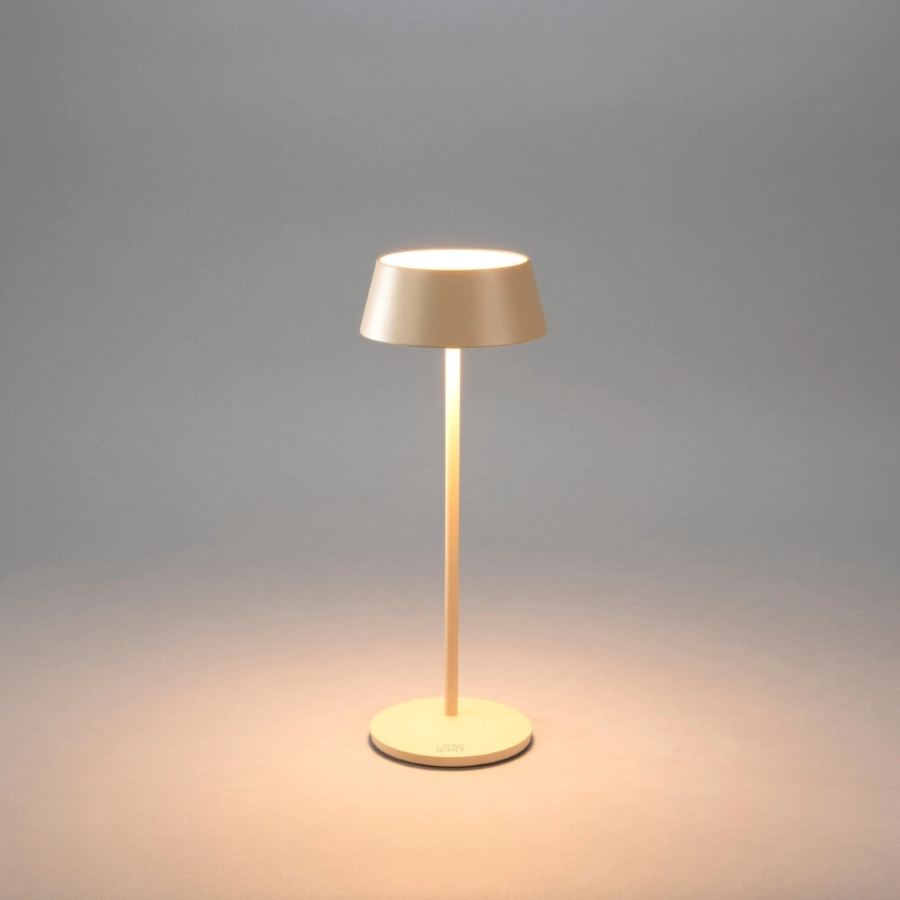 Rechargeable table lamp Menton sand brown KonstSmide 7318307839333