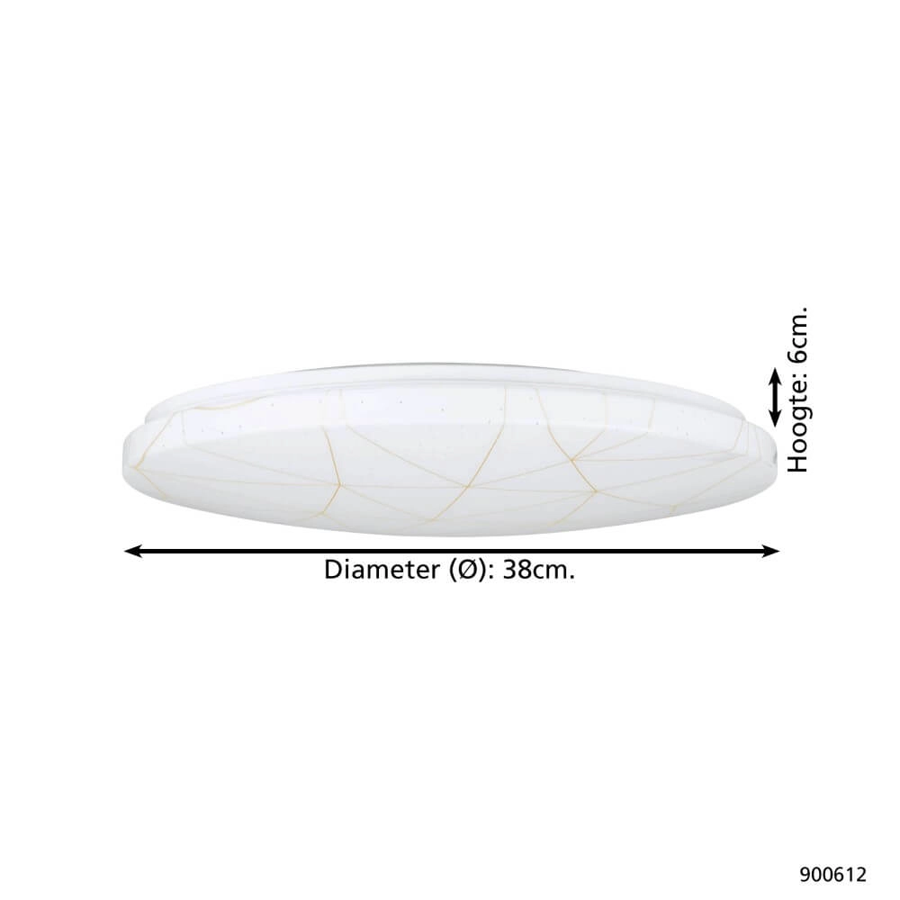 Modern ceiling lamp Rende round Eglo 9008606245093