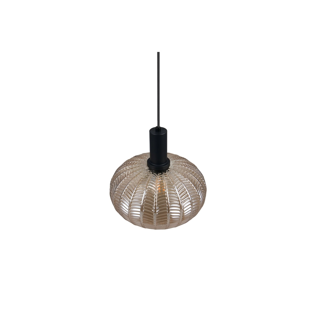 Classic pendant lamp Elvezia Amber glass Trio 4017807677768