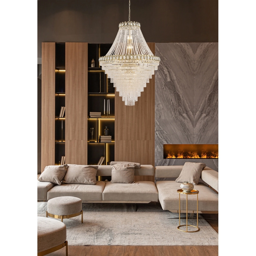 Chandelier Louis gold Ø 100cm Searchlight 5053423274621