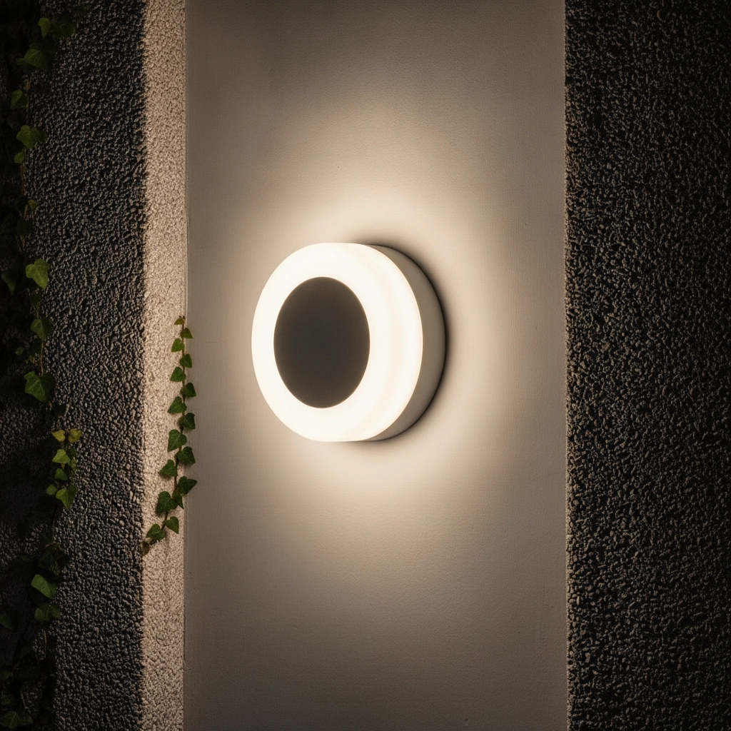 Round wall lamp Tune black
