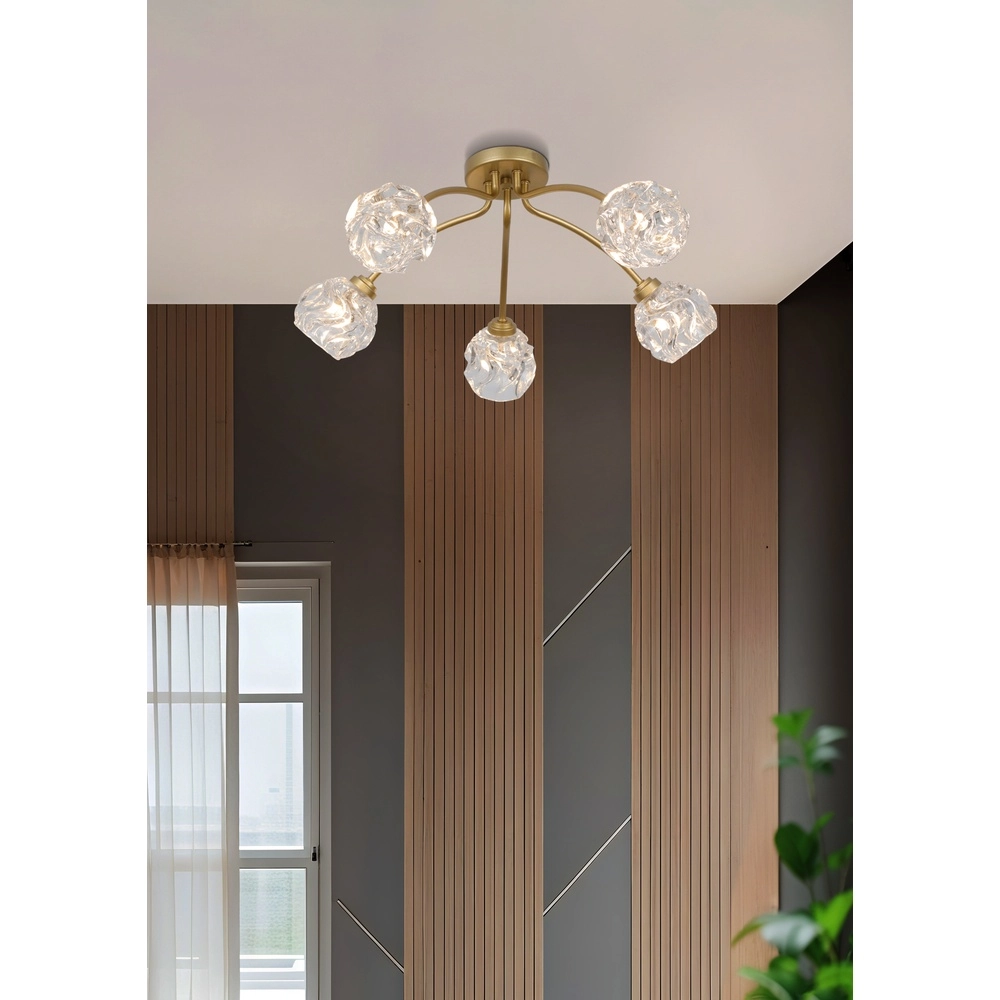 Ceiling lamp Astral Gold 5-lights Searchlight 5053423303970