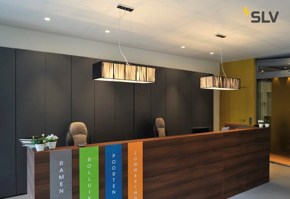 Pendant lamp design Q-Line dimmable 142cm black SLV 4024163196116