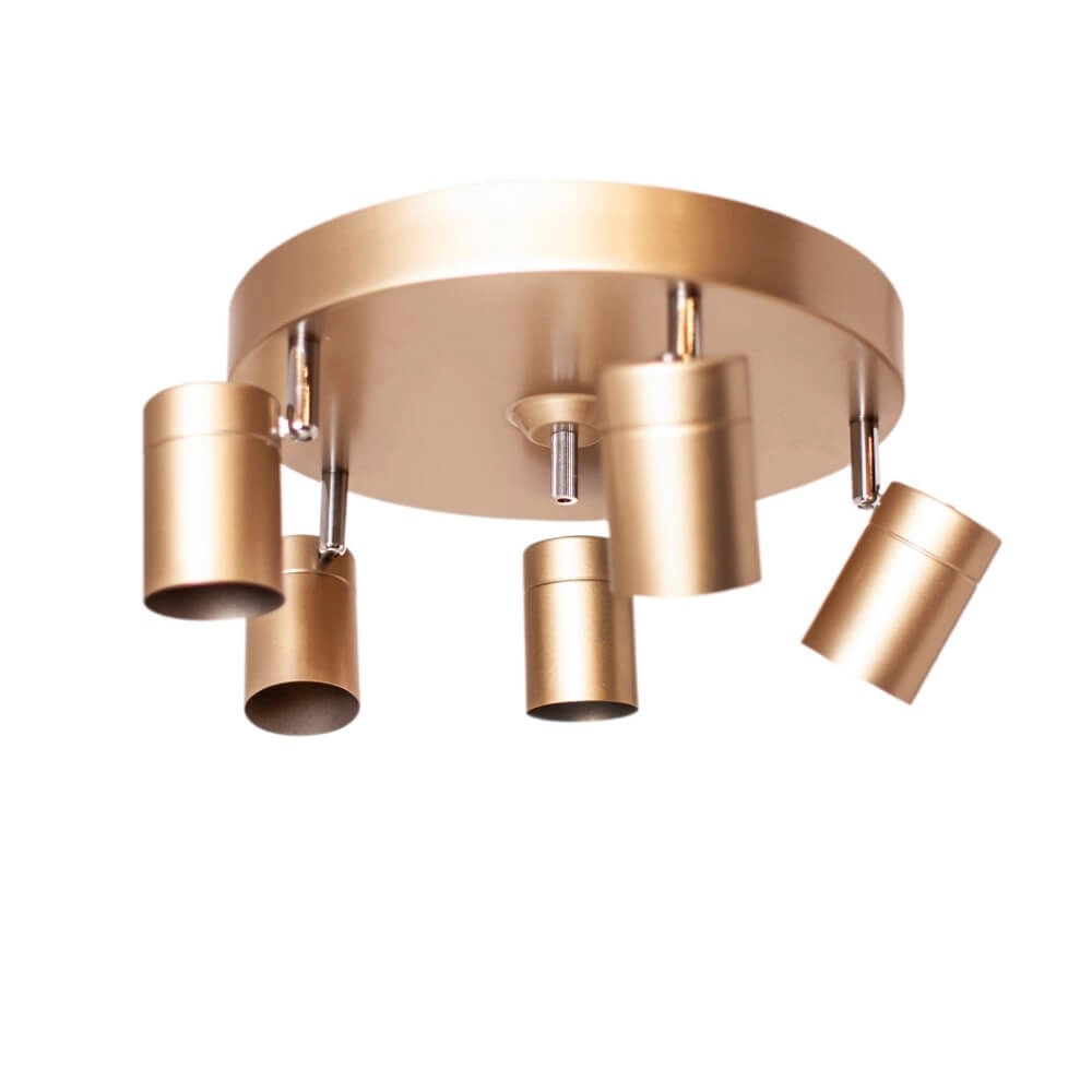 Ceiling light Correct gold 5-light