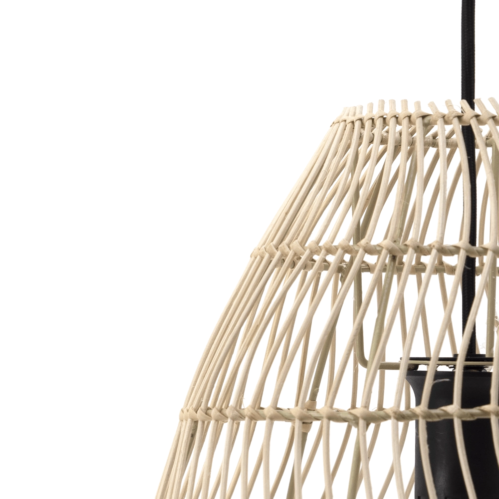 Wicker hanging lamp Ayesgarth Ø 33cm Eglo 9002759438661