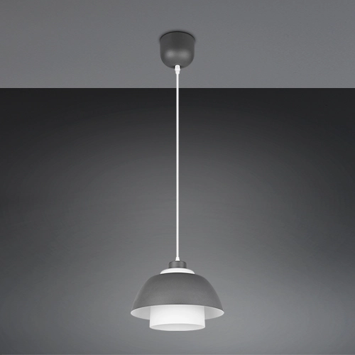 Design pendant lamp Tilos anthracite Ø 30cm Trio 4017807682434