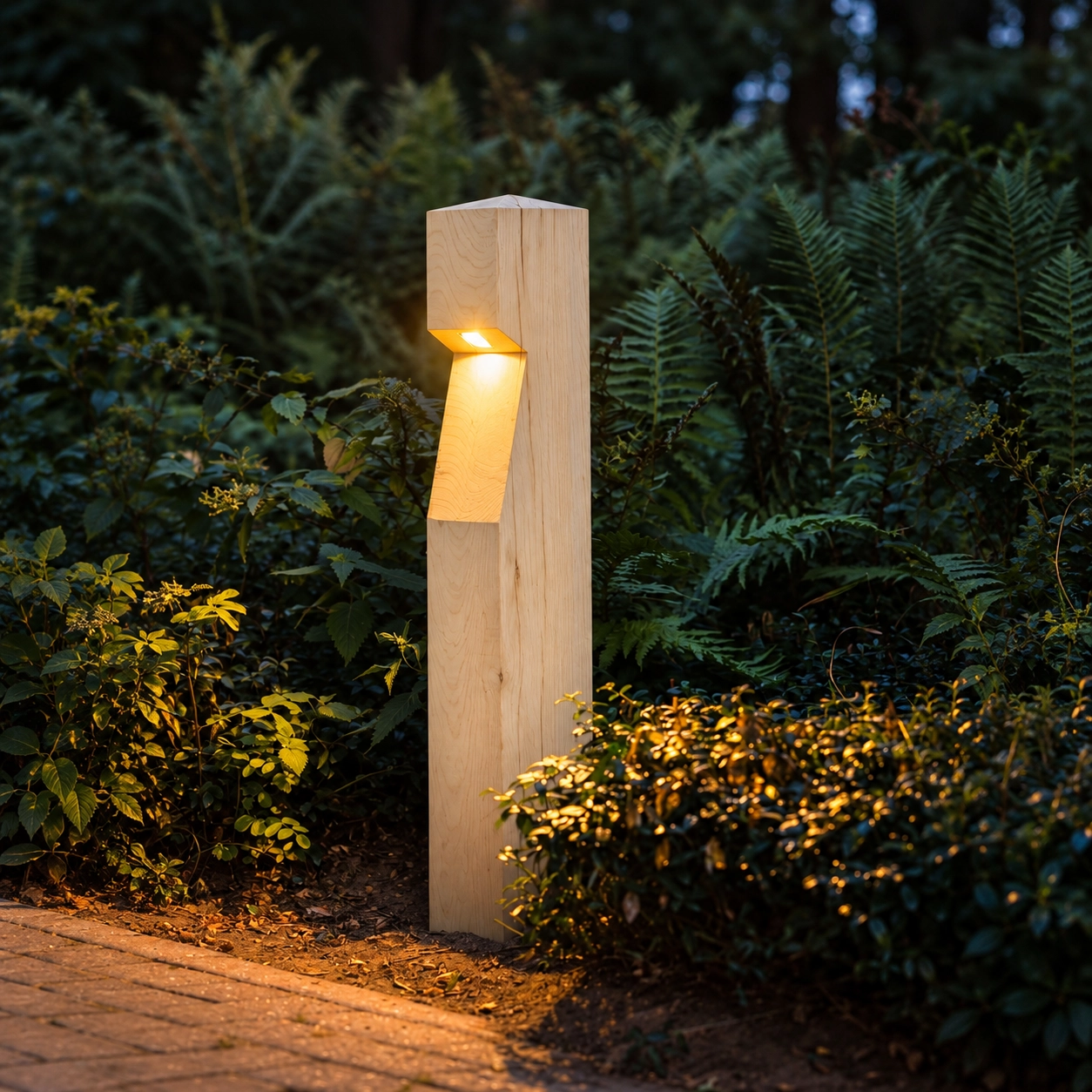 Wooden path lighting Eye 100 Accoya - 10x10x90cm - 2700K