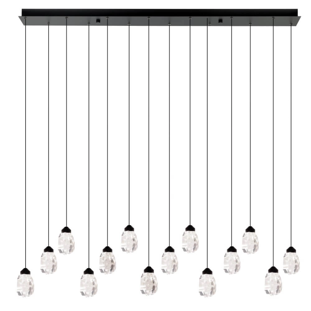 14-light hanging lamp Sindicat black