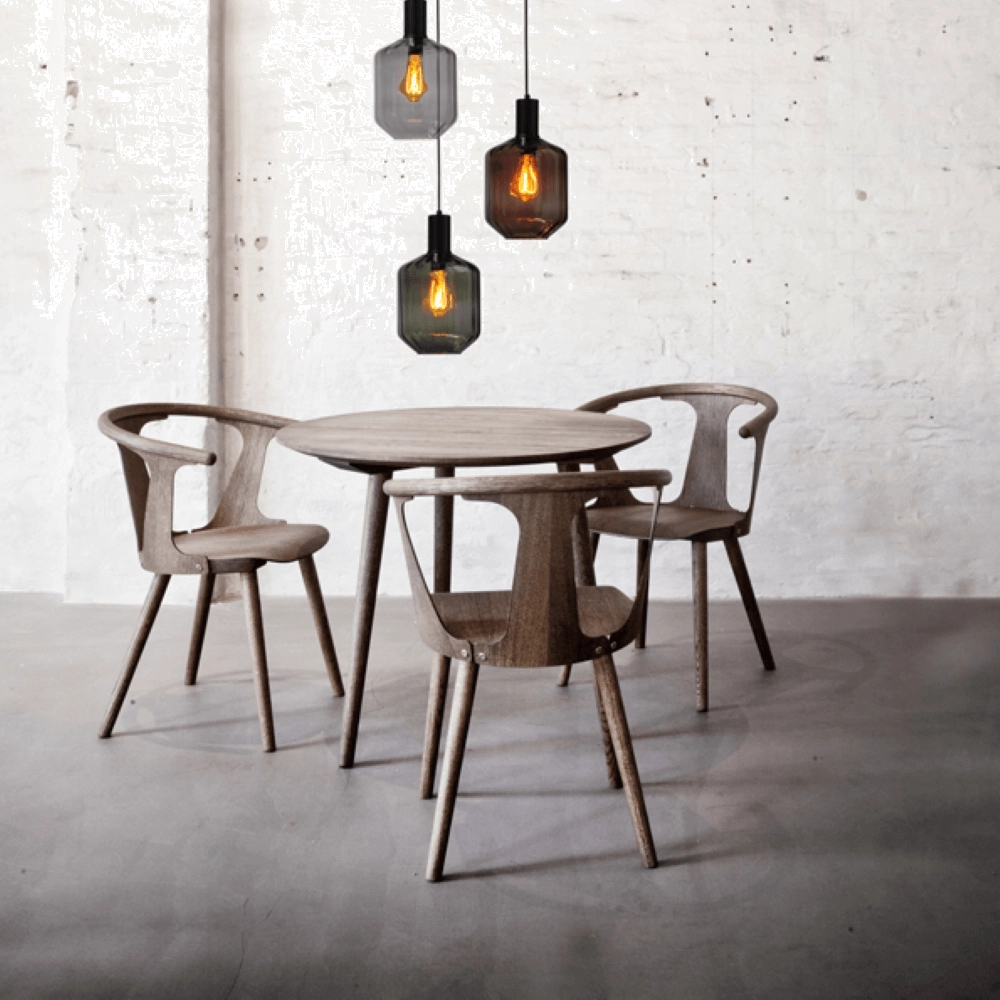 3-light loft hanging lamp - black - Porto with Jagger glasses Masterlight 8718121270968