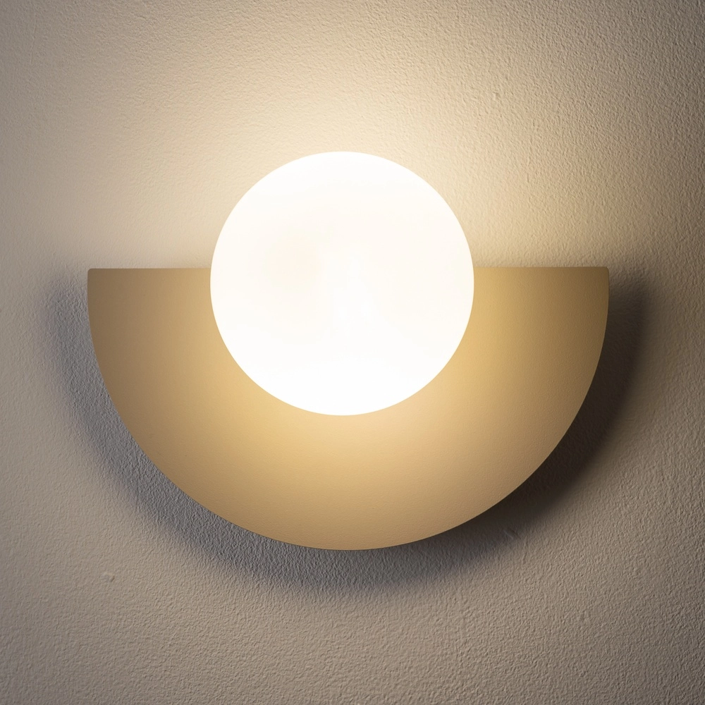 Wall lamp half Saturn sand brown Lyora 5903139126038