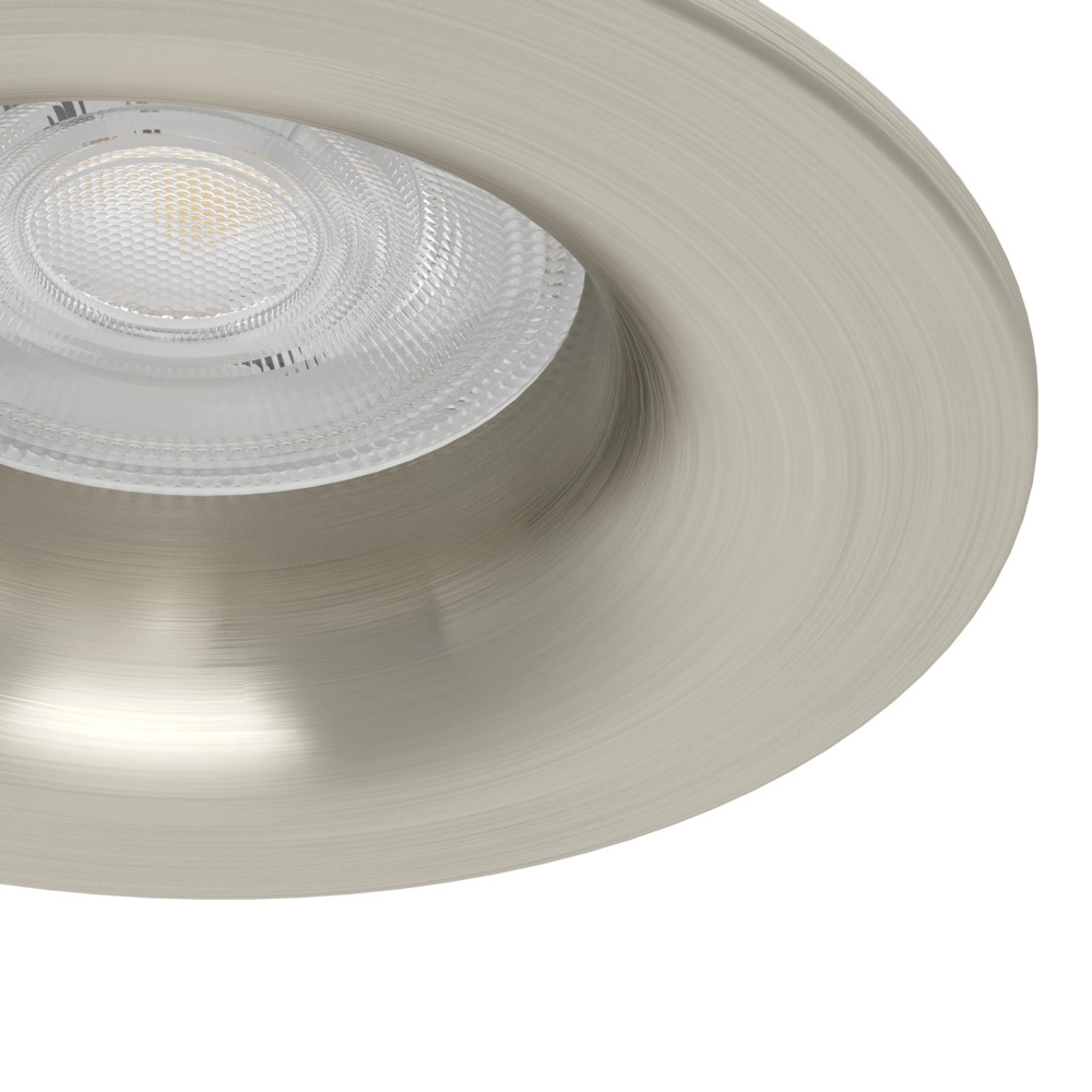 Recessed spotlight Salabate nickel Ø 8.8cm IP65 Eglo 9008606358878