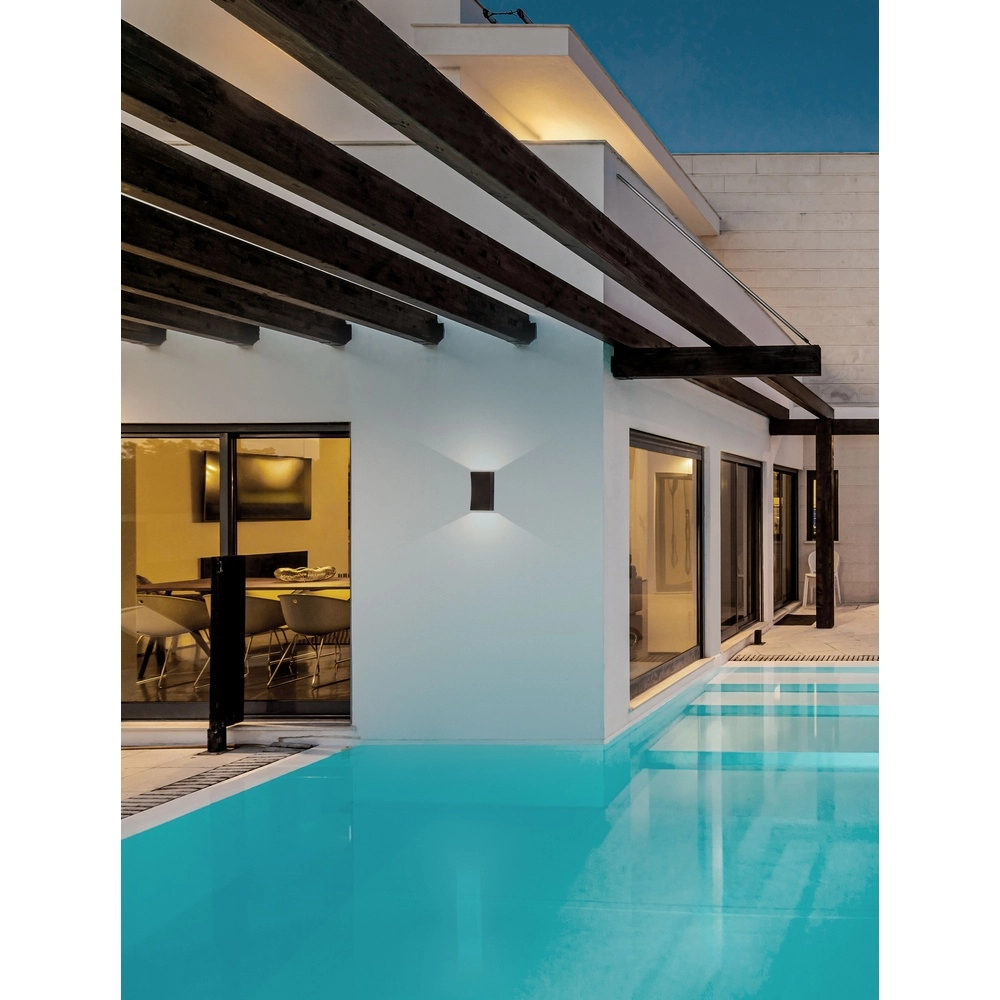 Wall spotlight Boxy Up and down anthracite Lyora 5212017477095