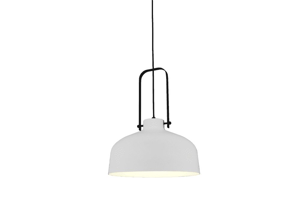 White pendant lamp Mendoza Ø 37.5 cm