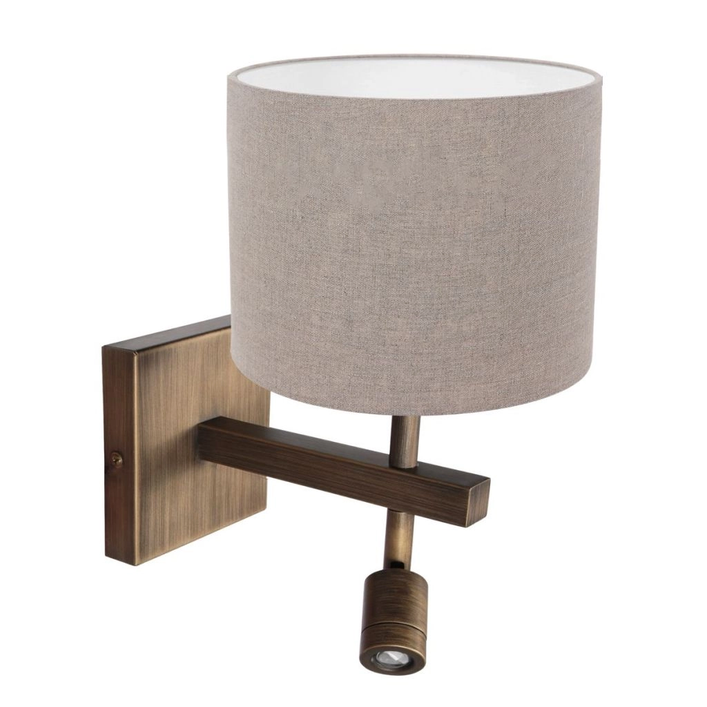 Wall lamp Stang with grey hood