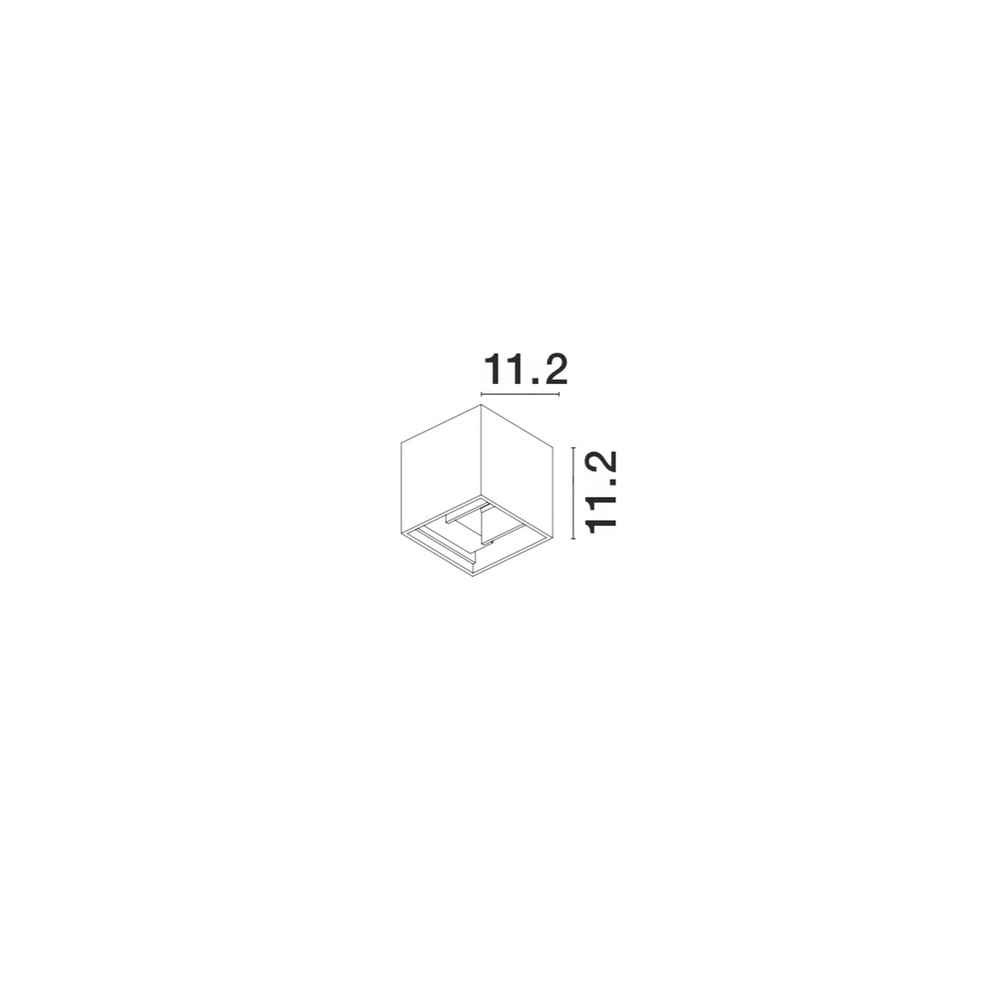 Square surface-mounted spot Como white Lyora 5212017412935