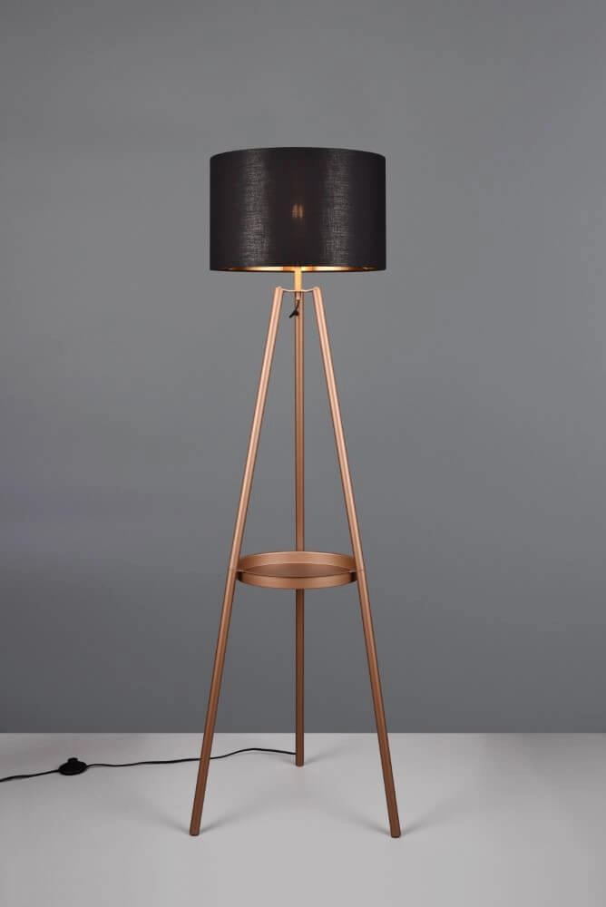Standing floor lamp Colette black with gold Trio 4017807574555