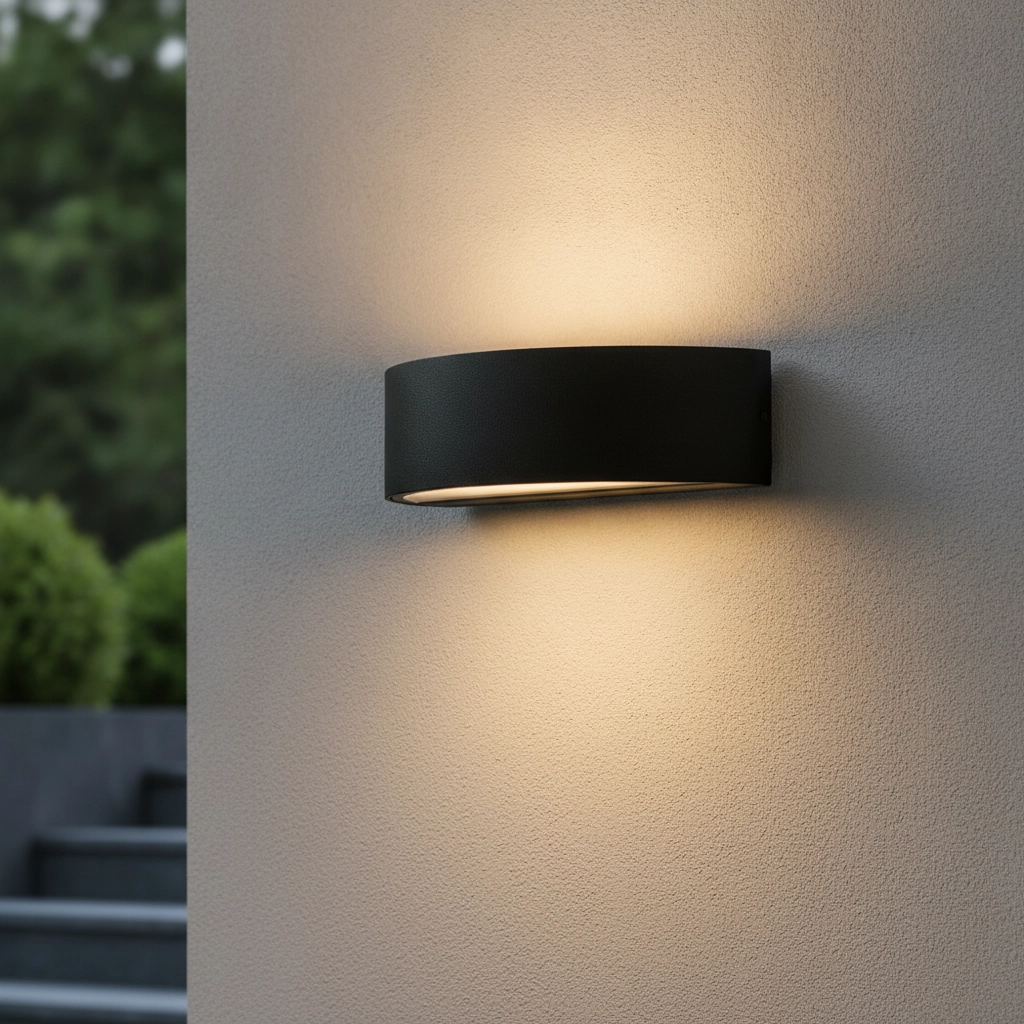 Round wall lamp Nectar anthracite