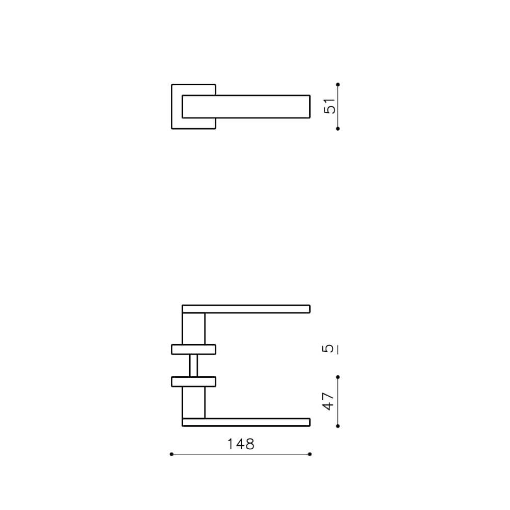 Design door handle Diana chromium Olivari 8714186511862