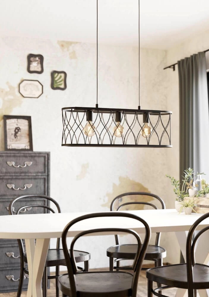 Black hanging lamp Giltspur Eglo 9002759435547