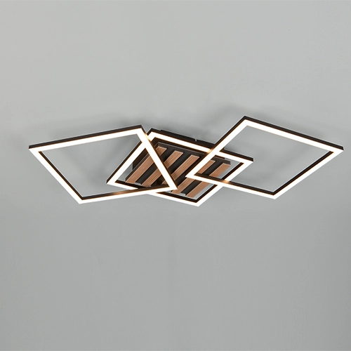 Modern ceiling lamp Zaro black 74.5cm Trio 4017807682212