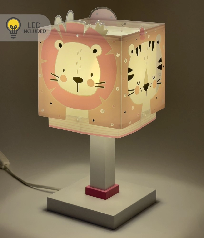 Children's room table lamp Baby Jungle pink Dalber 8420406002392