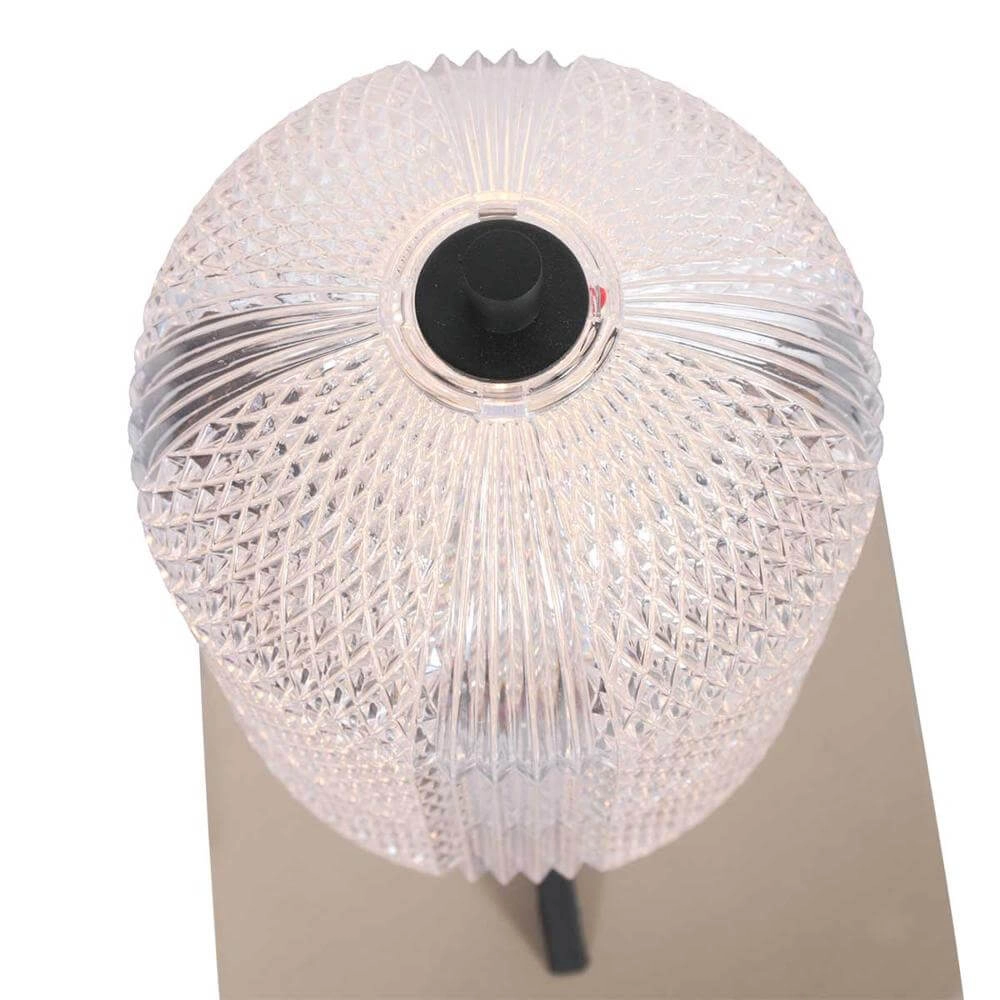 Table lamp Geripu Black with clear glass Steinhauer 8712746173789