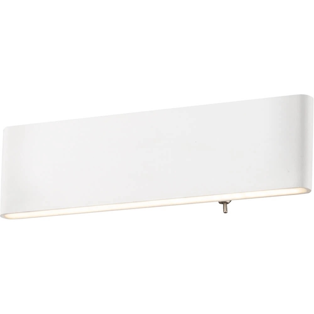 Design wall lamp Siegfried M white with switch