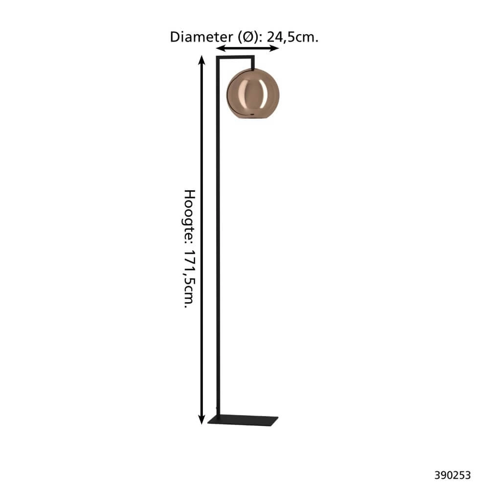 Designer floor lamp Cordoba black Stars of Light 9008606259830