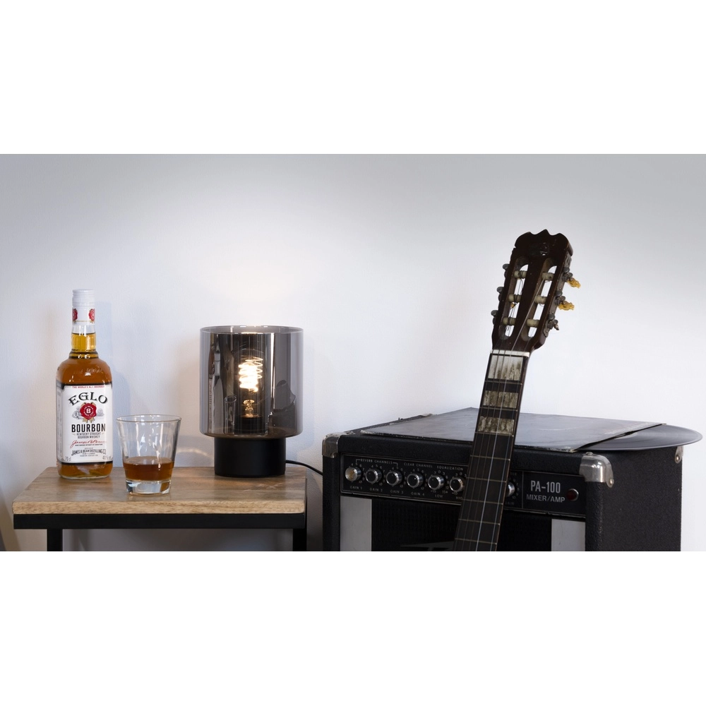 Table lamp Gorosiba with smoke glass Eglo 9002759339845