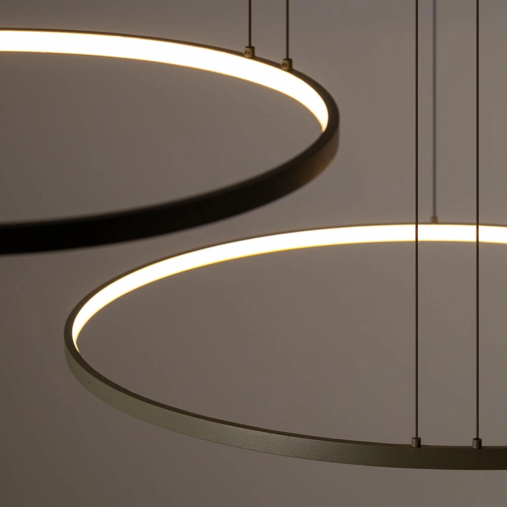 Design pendant lamp Circolo LED olive green Lyora 5903139113984