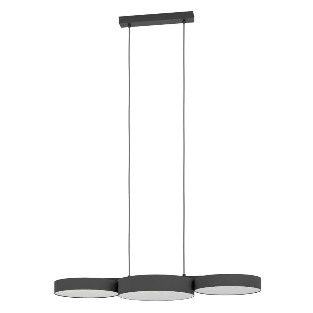 Led pendant light Barbano-Z 3-light - black