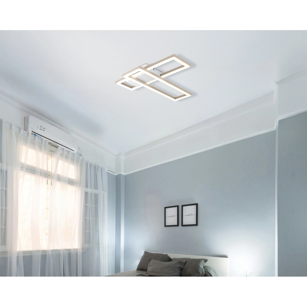Modern ceiling lamp Wilton sand brown 15.5cm Globo 9007371578801