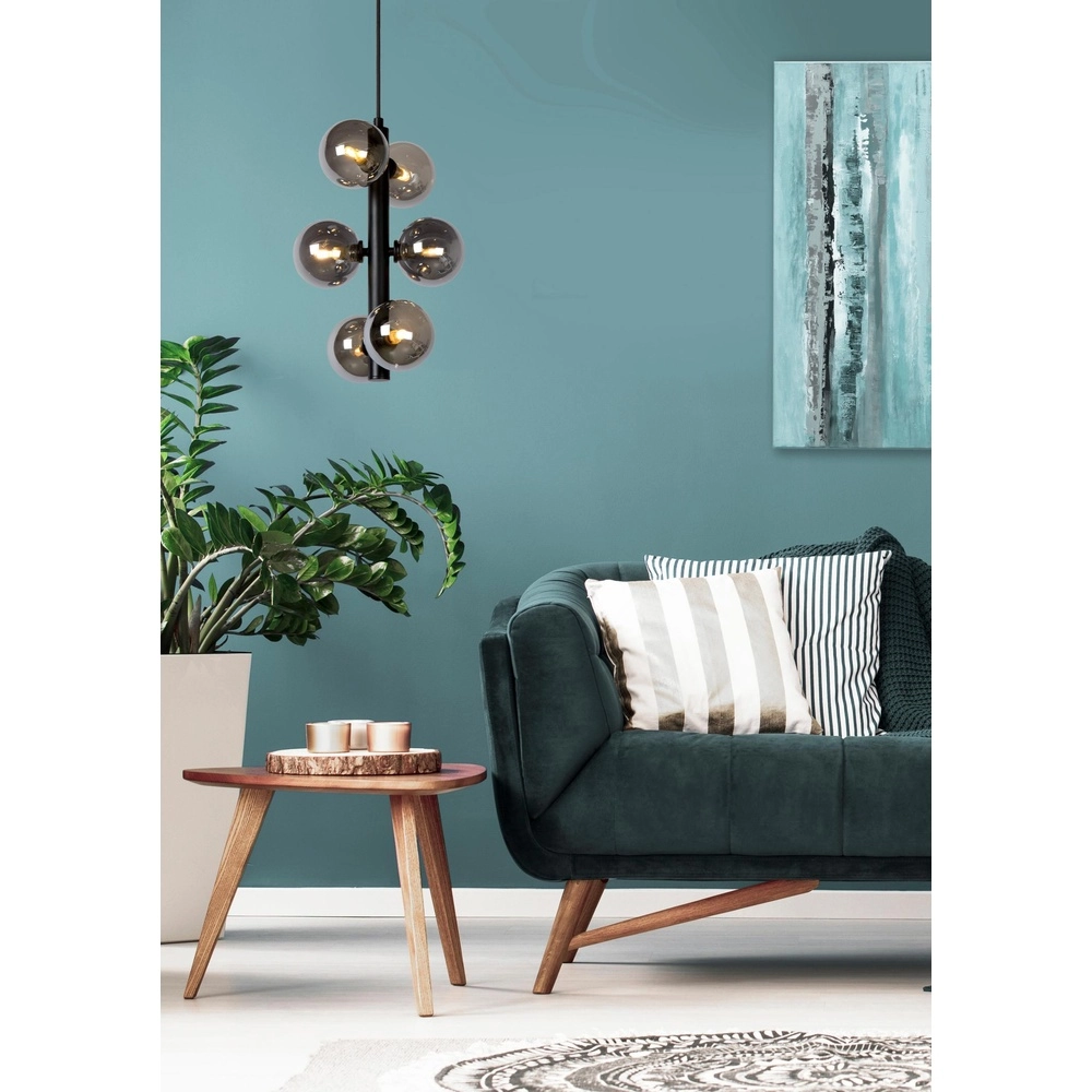 Pendant lamp Tycho Black Lucide 5411212450951