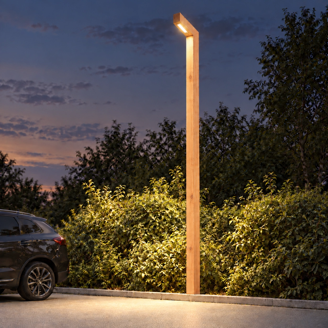 Wooden street lamp Stelle Douglas - 3M - PH07 - 3000K Timberlab 8716803514218