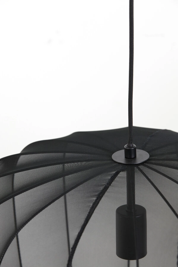 Bohemian pendant lamp Plumeria black Ø 50cm Light & Living 8717807651404