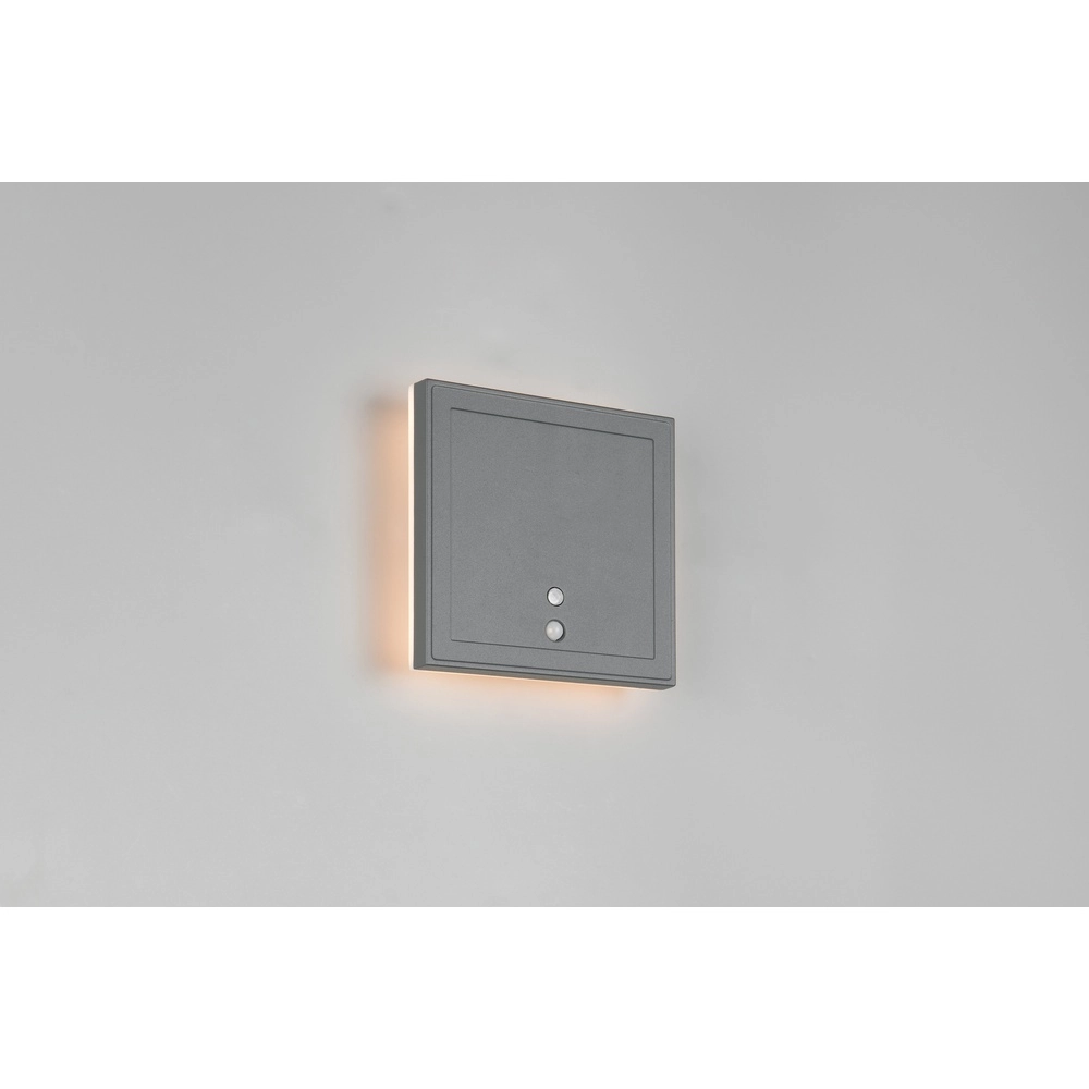 Design wall lamp Fortaleza square anthracite Trio 4017807647914
