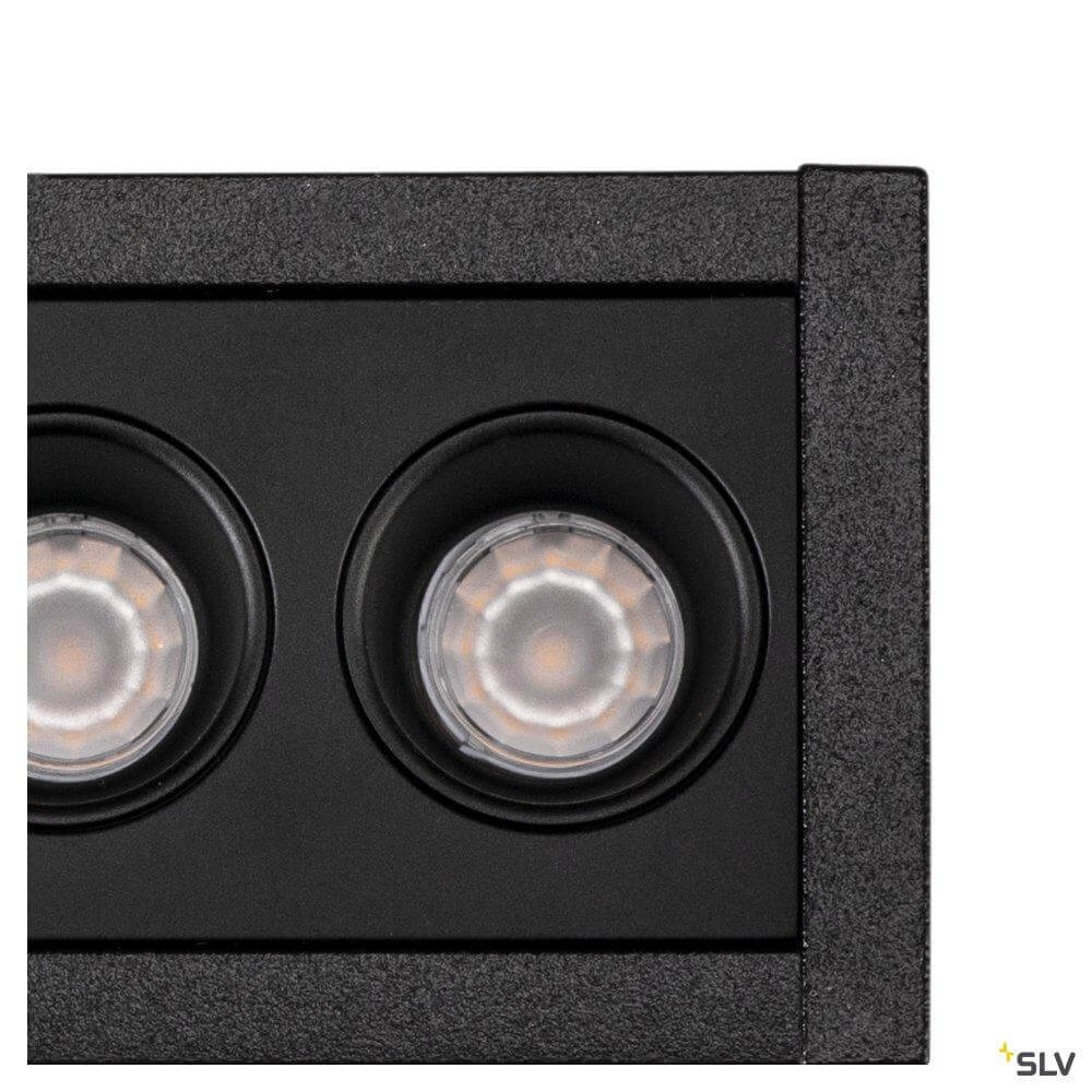 LED recessed lamp Milandos 6-lichts 6x160 lumens black SLV 4024163254793