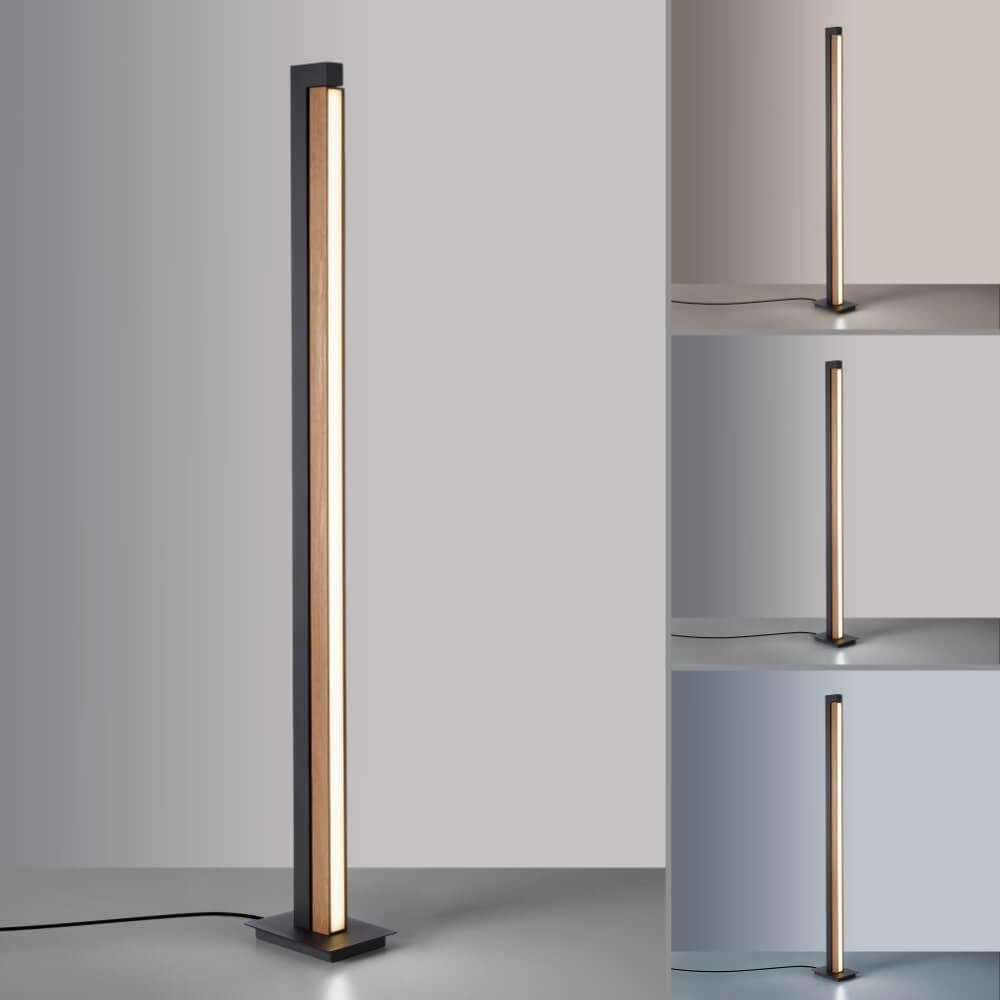Floor lamp Pure-Lines wood Paul Neuhaus 4012248375754