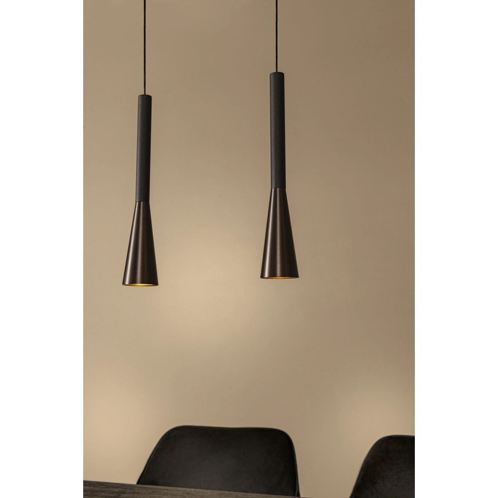 Design pendant lamp Joakim 7-light coffee brown Premium by Lucide 5411212242129