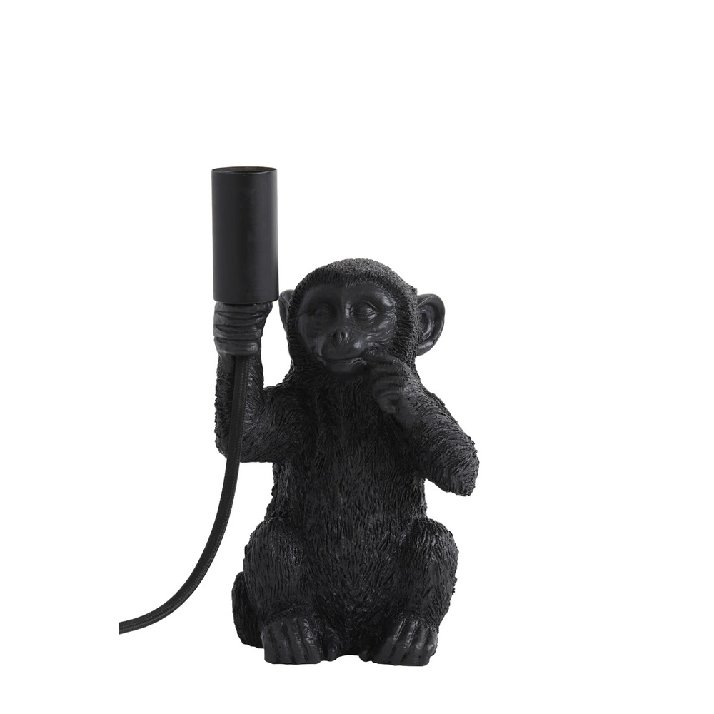 Table lamp monkey Monkey black 23.5cm Light & Living 8717807605384