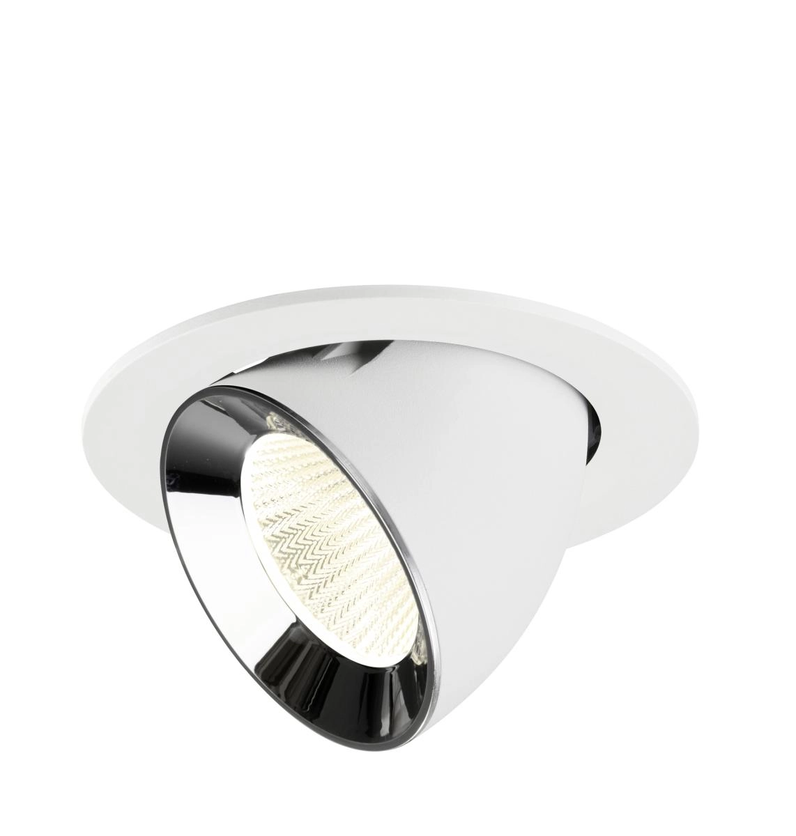 Recessed spotlight Numinos Gimble L white/chrome 4000K - 40deg