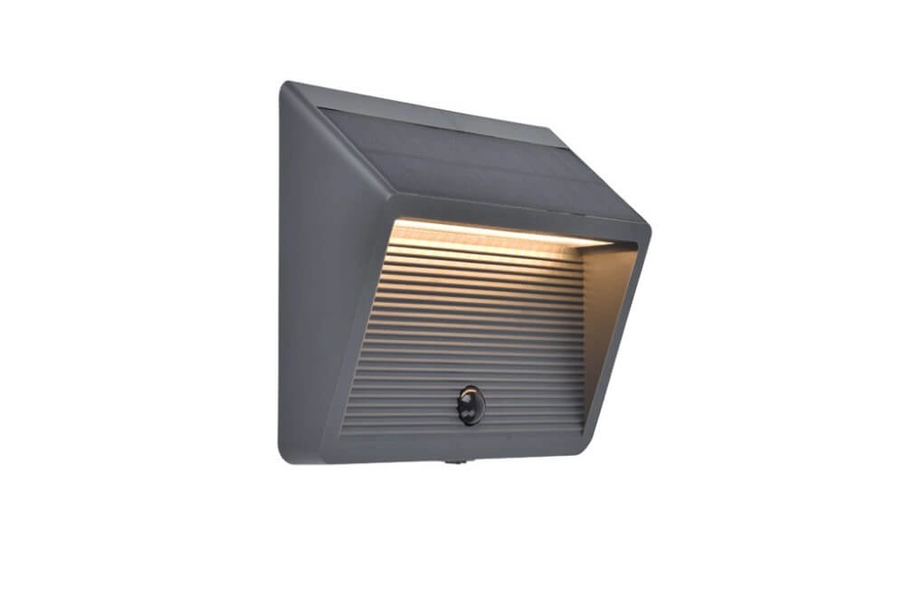 Solar wall lamp Linko design anthracite
