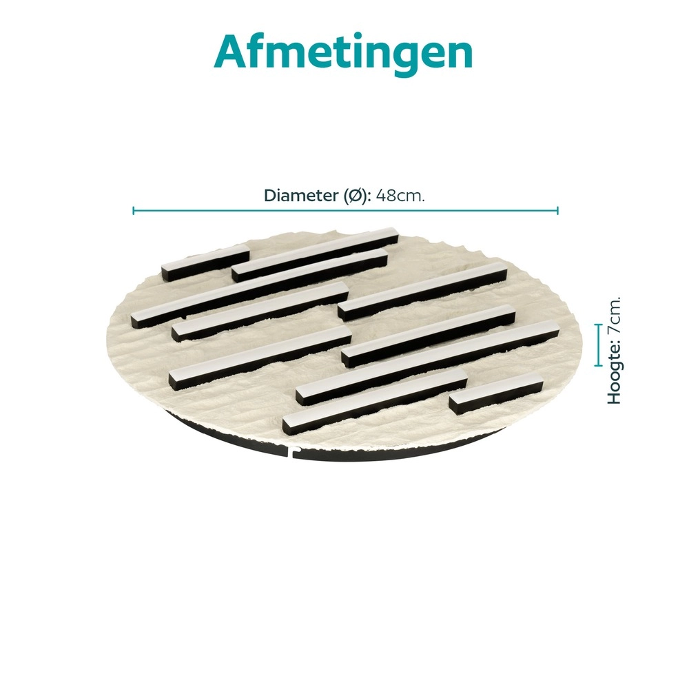 Ceiling lamp Campomarino sand brown Ø 48cm