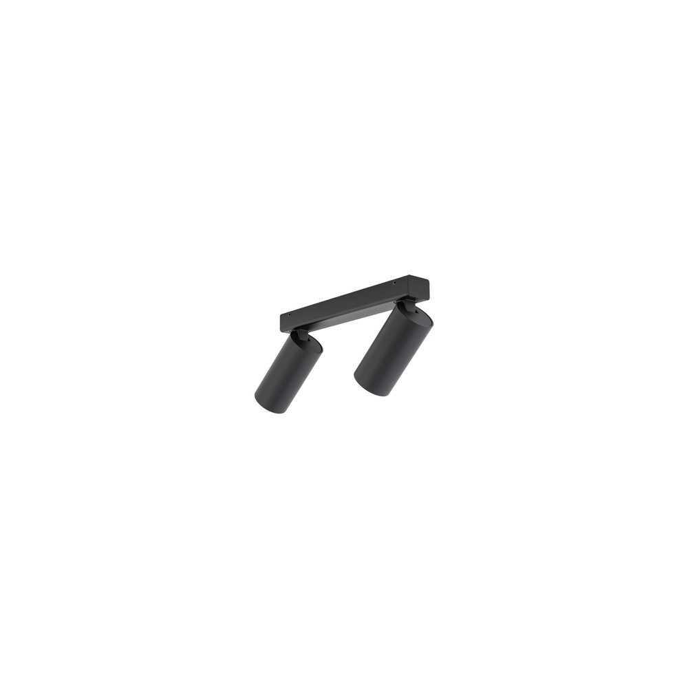 Surface-mounted spot 2x GU10 Fourty Black Lyora 5903139107372