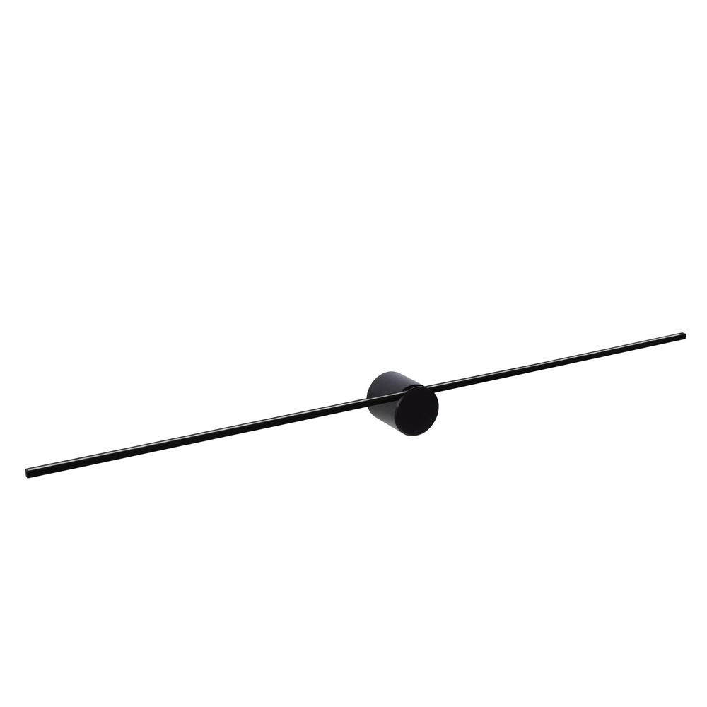 Sleek bathroom wall lamp Mizar IP44 90cm black