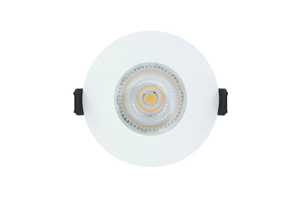 White recessed spotlight EvoFire GU10 - round Lyora 5055788228325