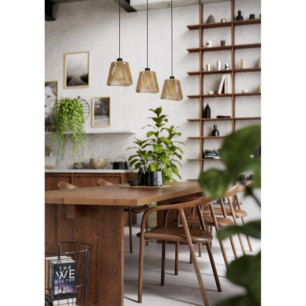 Rope Pendant Light Lavister 3-lights - Ø 21cm Eglo 9002759440732