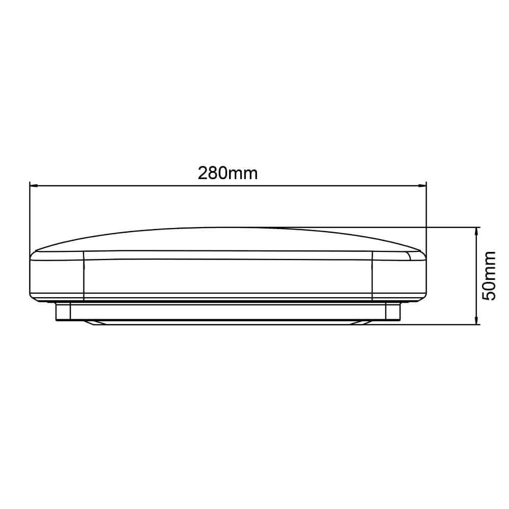 Ceiling light Farica Starry 28cm - 4000K with star function Brilliant 4004353410451
