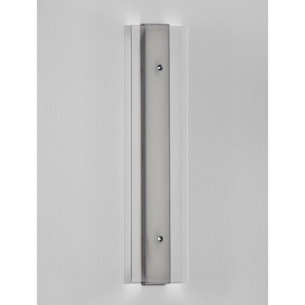 Design wall lamp Pauline silver with glass Lyora 5212017445414