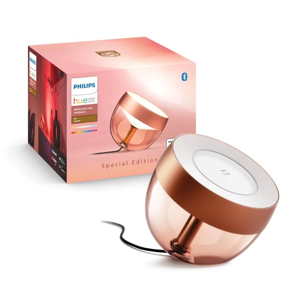 Uplight Hue Iris - White and color Red copper Philips 8719514411586